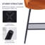 Velvet Upholstered Bar Stools with Armrests, Diamond Quilted Backrest and Metal Legs-1011233876-1011233833