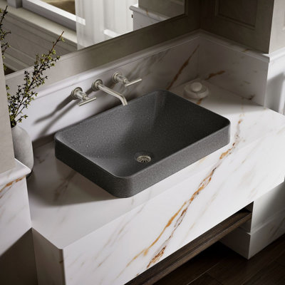 Lavabo de salle de bain rectangulaire de 23 po, sans trop-plein