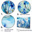 «Calming Blue Bonnets Floral Field II», impressions sur toile de champ de fleurs-1314058390-1314058399