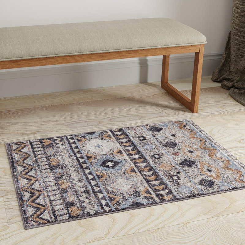 Perlita Geometric Indoor Rug, Rectangle 5'3" x 8'