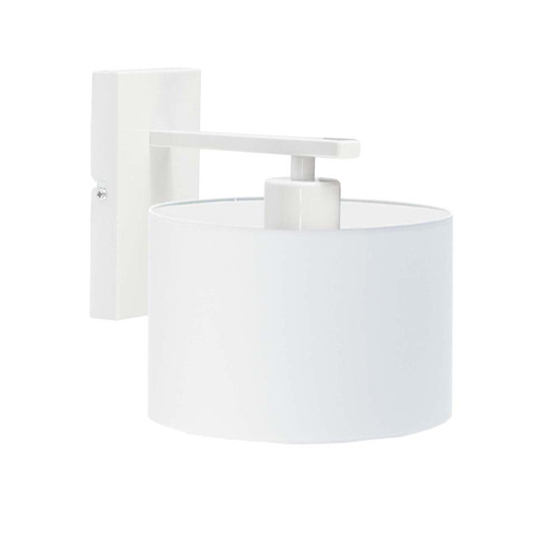 Atline Armed Sconce, White, White