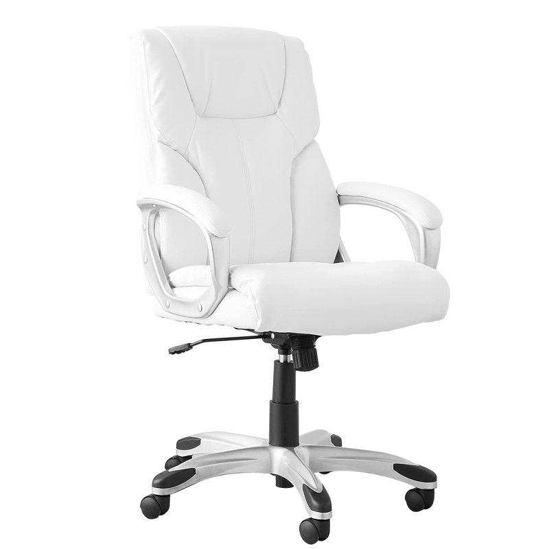 Fauteuil de bureau Ilyn, Blanc, Blanc