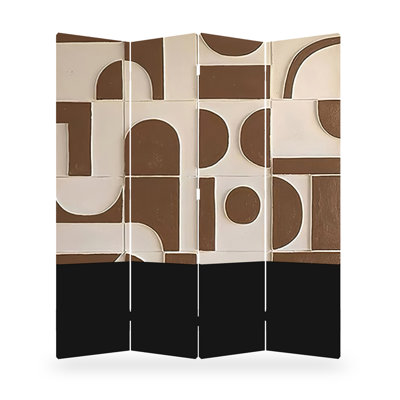 French-Style Pine Partition Folding And Mobile Screen