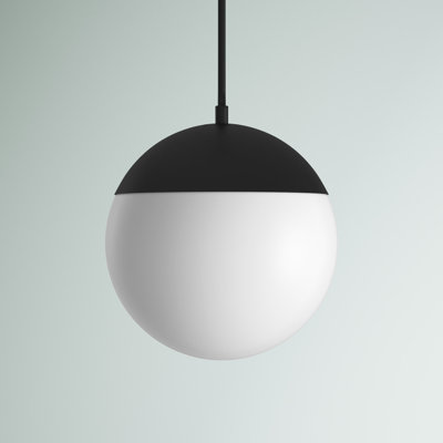 Yearby 1-Light Dimmable Globe Single Pendant 