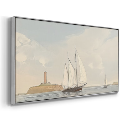 Série nautique-XLIV- Toile tendue avec châssis tendue - Prêt à accrocher