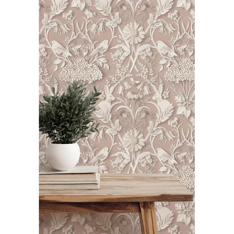 Papier peint Fae Woodland, Rose
