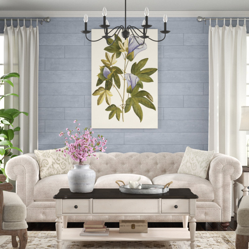 Lavender Floral II - Painting Print, 122cm H x 81cm W, Wrapped Canvas