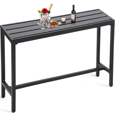 Counter Height 36.97'' Iron Bar Table