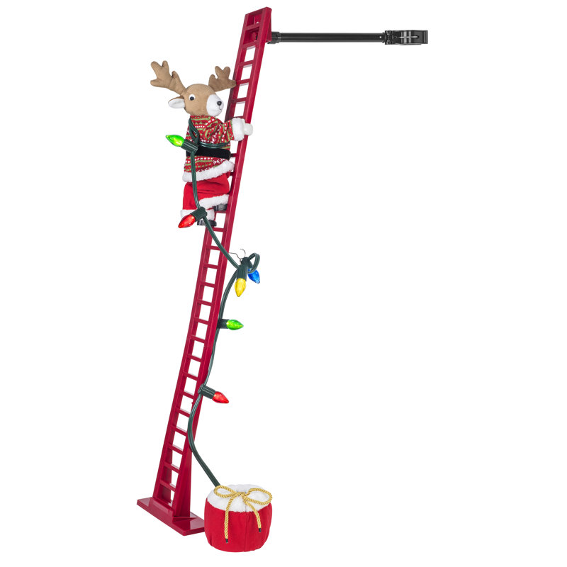 43" Animated Super Climbing Reindeer