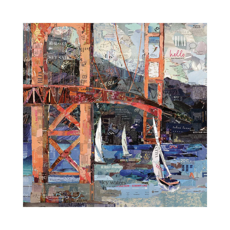 Hello San Francisco by Jamie Pavlich-Walker - Wrapped Canvas Painting, 66.04 cm H x 66.04 cm W