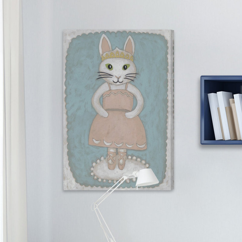'Ballerina Animal II' Print on Wrapped Canvas, 45" H x 30" W x 1.5" D