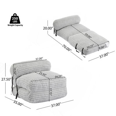 Fauteuil à billes pliable Latina