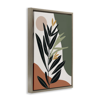  Toile feuillage tropical terreux par LSR Design Studio