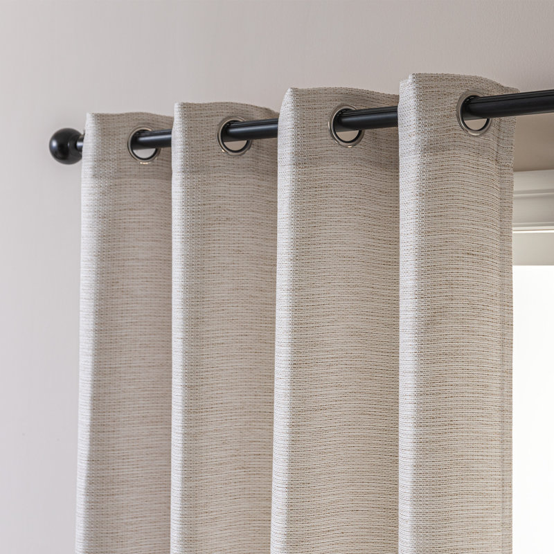  Blackout Curtains With Lining(Set of 2), 42" W x 84" L, Beige