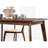 Chestnut Dining Table - Solid Wood, Rectangular Shape With Angled Legs For A Long-lasting And Versatile Retro Stylish