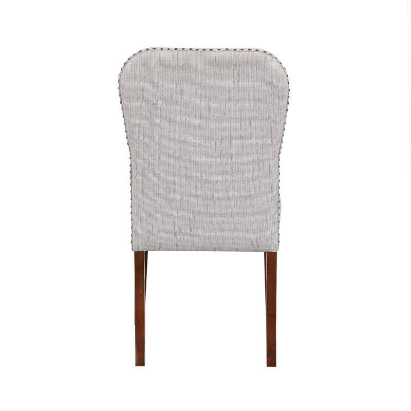 Chaise de salle à manger Sea Oat en tissu performance avec têtes de clous - ensemble de 2