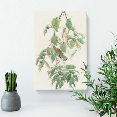 Autumnal Warbler - Wrapped Canvas Painting