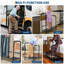 Heavy Duty Bathroom Step Stool for Adults & Seniors - Adjustable Height, Dual Handles, Non-Slip Platform, 450 lbs Capacity, Bedside & Bathtub Safety Support, Double Armrest Single Layer 606G