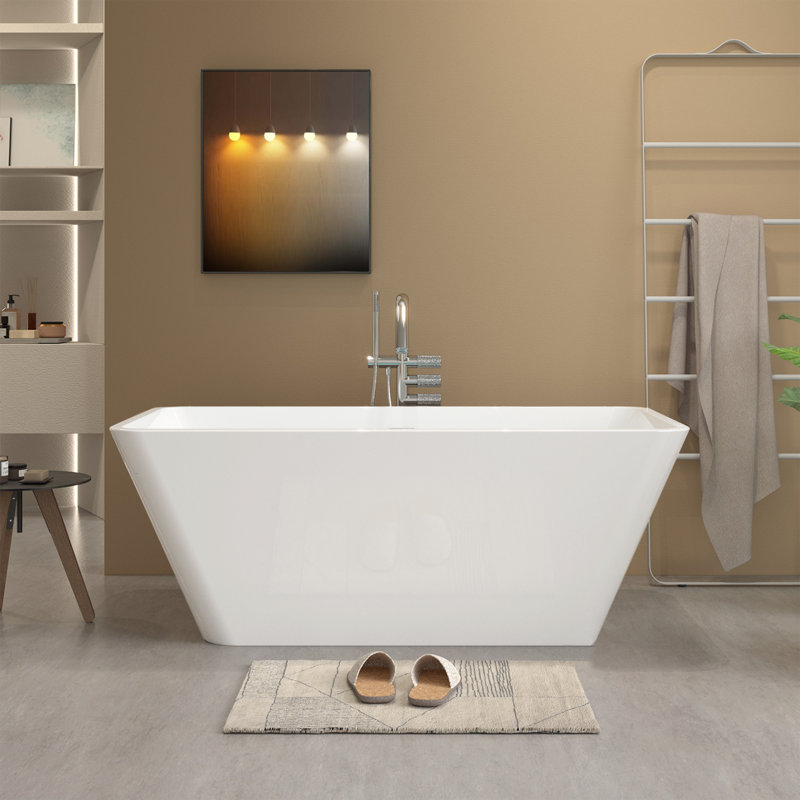 Harmony 59'' x 29.5'' Soaking Acrylic Bathtub