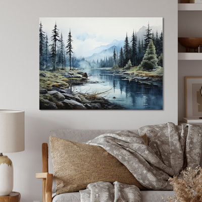 Canada Tranquil Lake - impression sans cadre sur métal