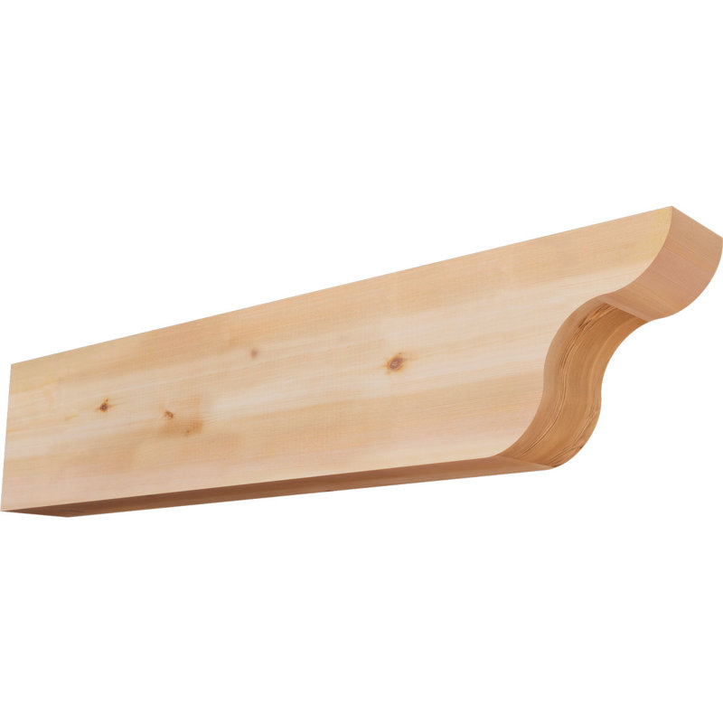 Queue de chevron lisse Carmel, Cèdre rouge de l'Ouest, H 10 po x l 5 1/2 po x L 48 po