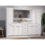 Ensemble de meuble-lavabo double autoportant 93 po avec comptoir en quartz de Carrare, ensemble de 5 pièces et armoires en lin-644619856