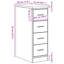 Solid Wood Single Storage Cabinet ( 85cm H x 30cm W x 51cm D)-430357426
