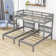 Eufrosina Twin over Twin Triple Bunk Bed with Shelves by Harriet Bee