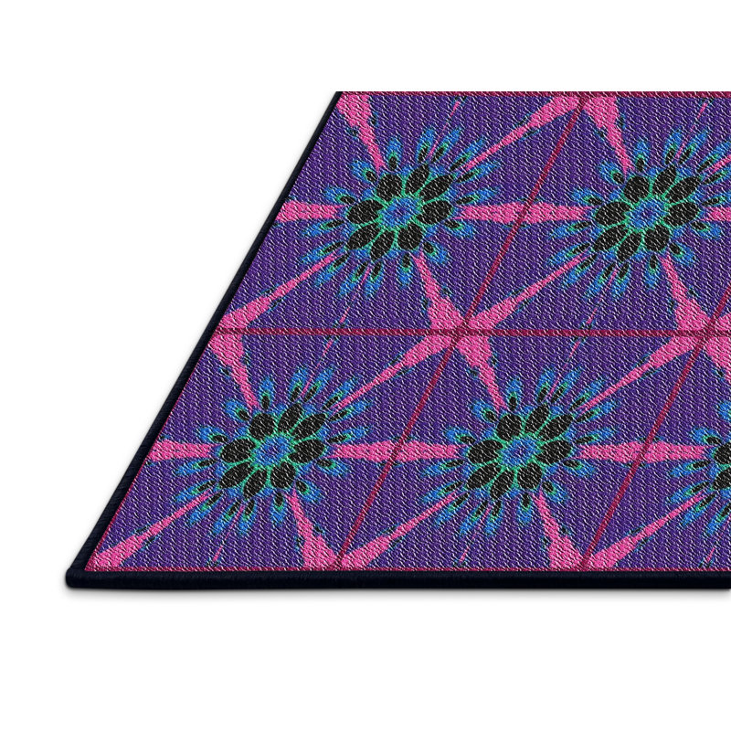Floral Indoor Rug, Rectangle 5' x 7'
