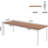Rectangle Workspace Desk (Not Include Stools)-434390266