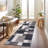 Akieba Geometric Tufted Gray/Black/Ivory Non-Slip Rubberback Area Rug-1489564587