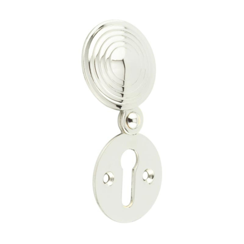 Reeded Escutcheon, Polished Nickel