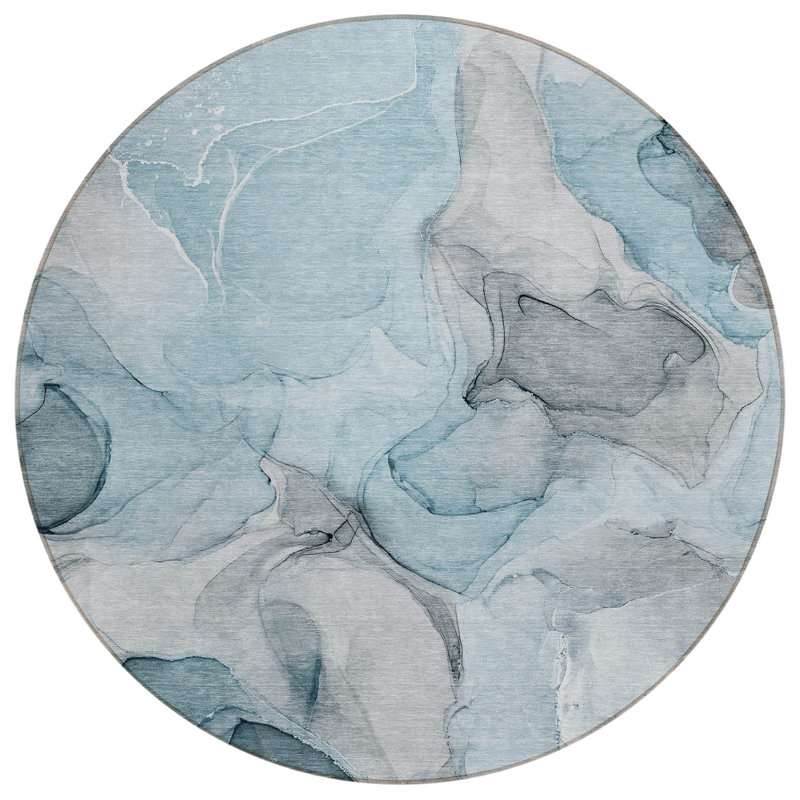 Tapis extérieur rond 8 pi
