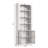 Batelion 68"H x 23.6"W 6-Tier Shelf Storage Bookcase with Door Cabinets (White)-8689753