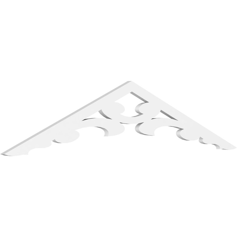 Gable en PVC de qualité architecturale Vienna, 60 po x 15 po x 1 po, 5 / 12, Plastique