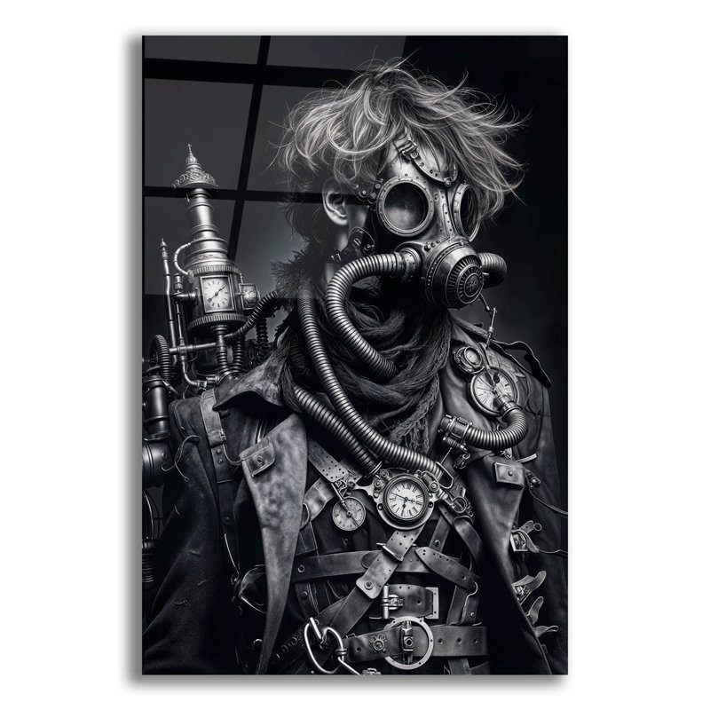 «Time Traveller 4» par KIR.DART, art mural en verre acrylique, H 24 po x l 16 po x P 0,2 po