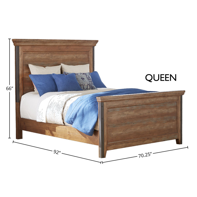 Dargan Panel Bed, Canyon Brown without Storage, Queen