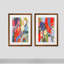 «Max Out I» par Vincent Van Gogh - ensemble de 2 reproductions d'art encadrées-482300241-427176908-427176907