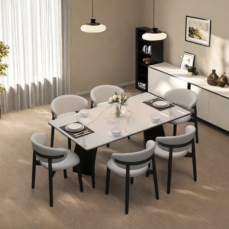 Ensemble de table de salle à manger Beautiful Atmosphere Rock, H 29,52 po x L 55,11 po x l 31,49 po