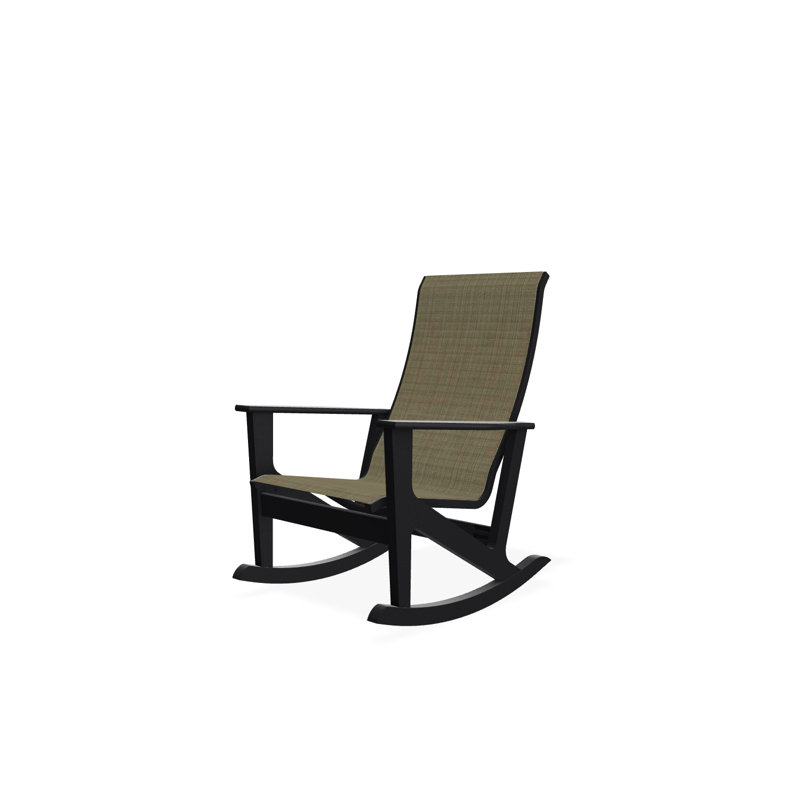 Fauteuil berçant Wexler, Noir, Pierre Elevation