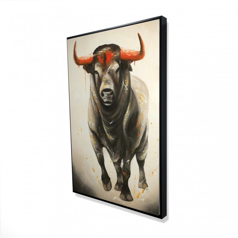" Fierce Bull ", 36" H x 24" W