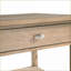 Table basse classique classique en métal brossé avec tiroir et amp; Tablette, placage d'acacia pour le salon