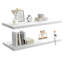  Grandes tablettes flottantes murales pour ensemble de 2 tablettes murales en bois de 24 po x 10 po x 1 po avec support mural invisible pour la chambre à coucher, la cuisine et le salon, noir-868230018-870046222