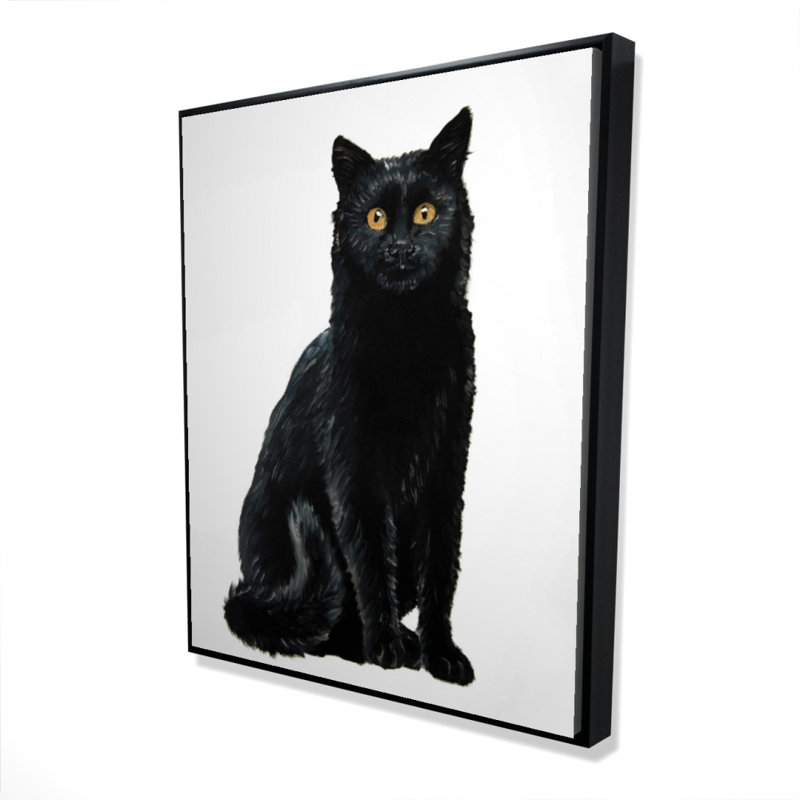 "Chat noir" sur toile