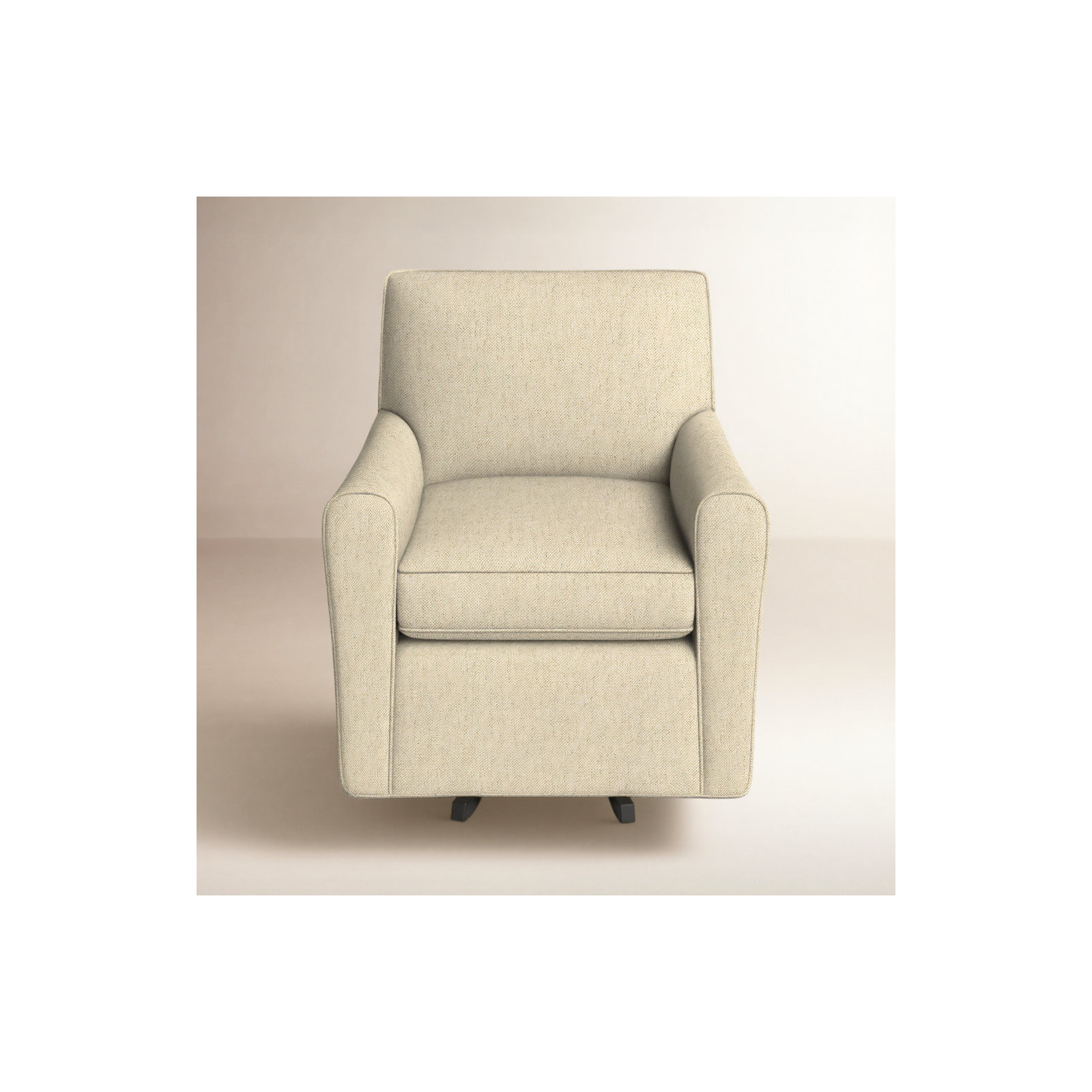 Mikeno Upholstered Swivel Armchair, Madaket 10 Beige