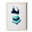 Rétro maillots de bain III - Peinture sur toile encadrée-61338443-61338444