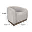 Chaise d'appoint Ino, polyester, coussins en mousse, plateforme en bois massif-101711706
