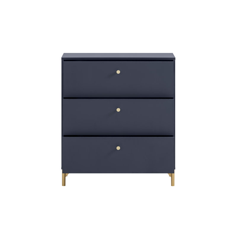 Marlan 80cm W 3 - Drawer Chest of Drawers