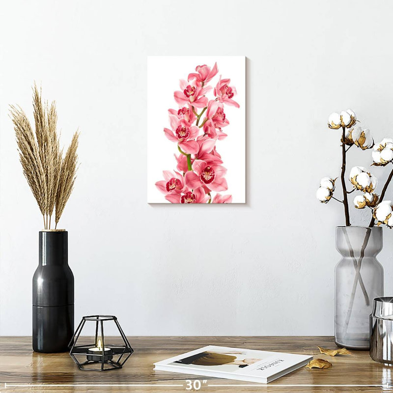 Orchidées roses Harnek, H 12 po x l 8 po