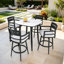 Tabourets de bar rotatifs d'extérieur haut de gamme en aluminium Everly avec coussin de siège Sunbrella®-1147307814-1156853506